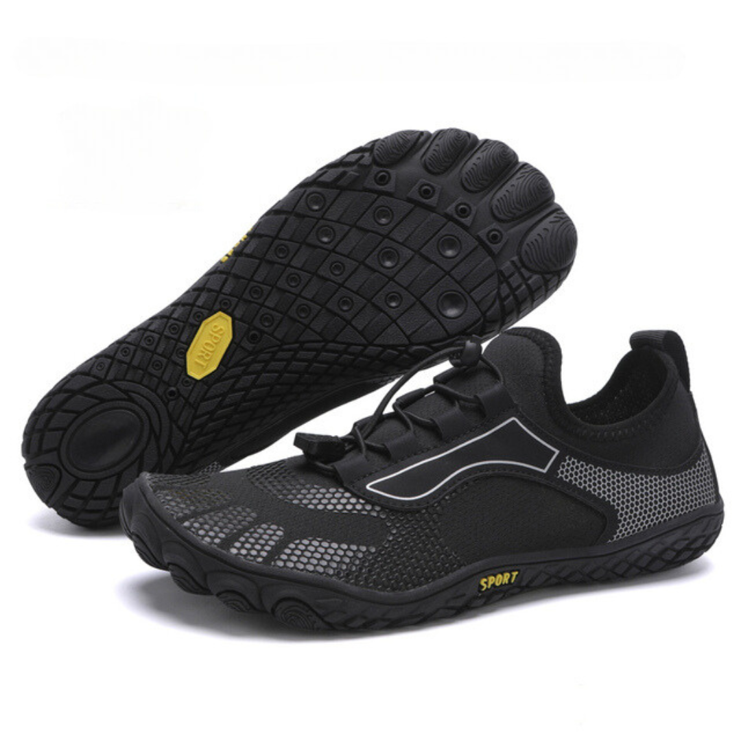 Extra wide toe box for natural toe spread. Ideal for bunions or hammertoes.